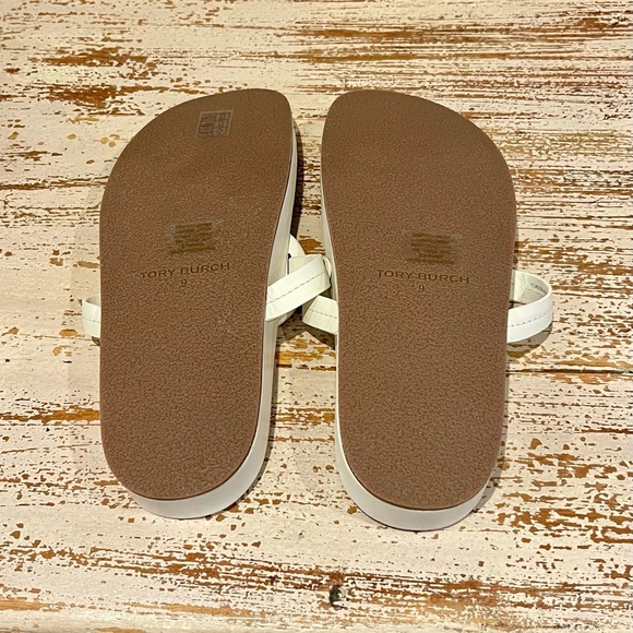 Tory Burch Miller Cloud Calf Leather New Ivory Sandals - Picture 6 of 13